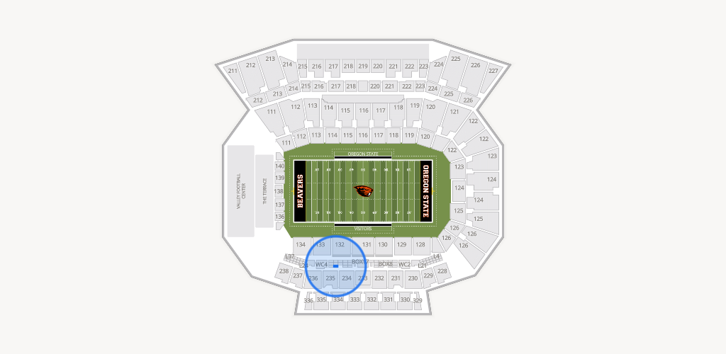 Reser Stadium Seating Chart