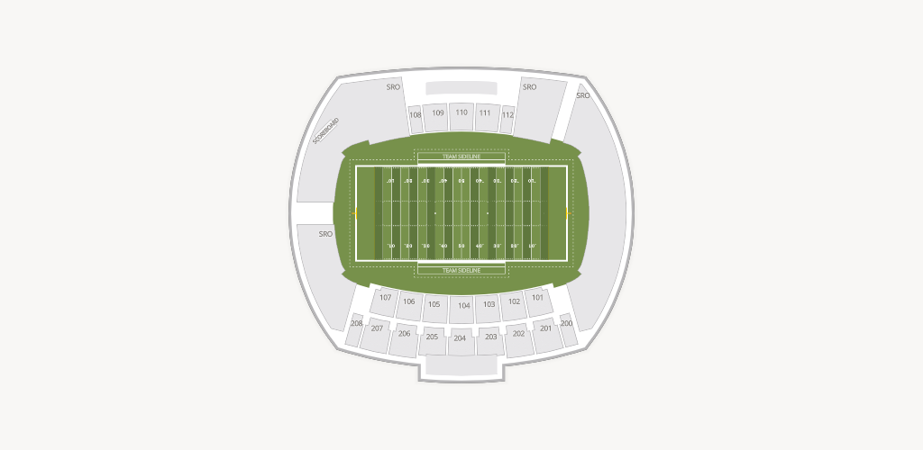 Rhodes Stadium - Elon Seating Chart