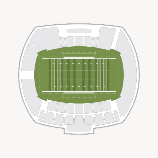 Rhodes Stadium - Elon seating chart