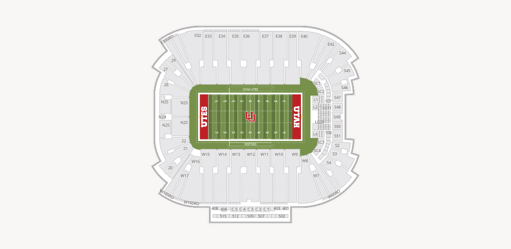 Rice-Eccles Stadium Seating Chart