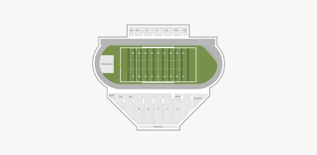 Richard Gouse Field at Brown Stadium Seating Chart