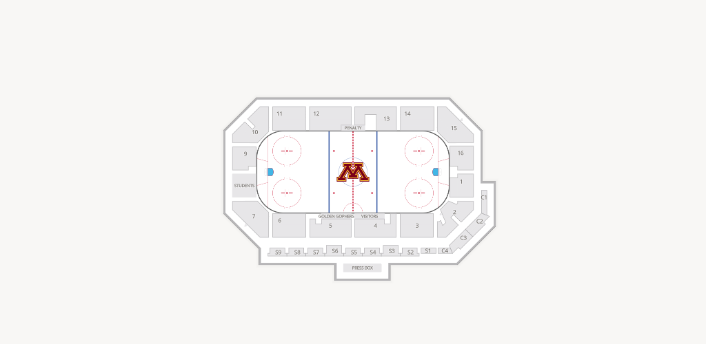 Ridder Arena Seating Chart