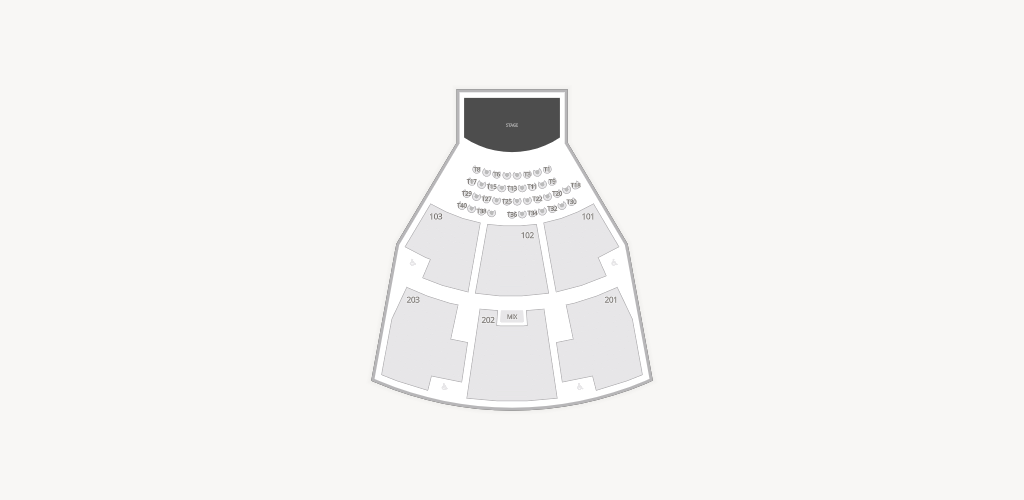The Cove at River Spirit Casino Resort Seating Chart
