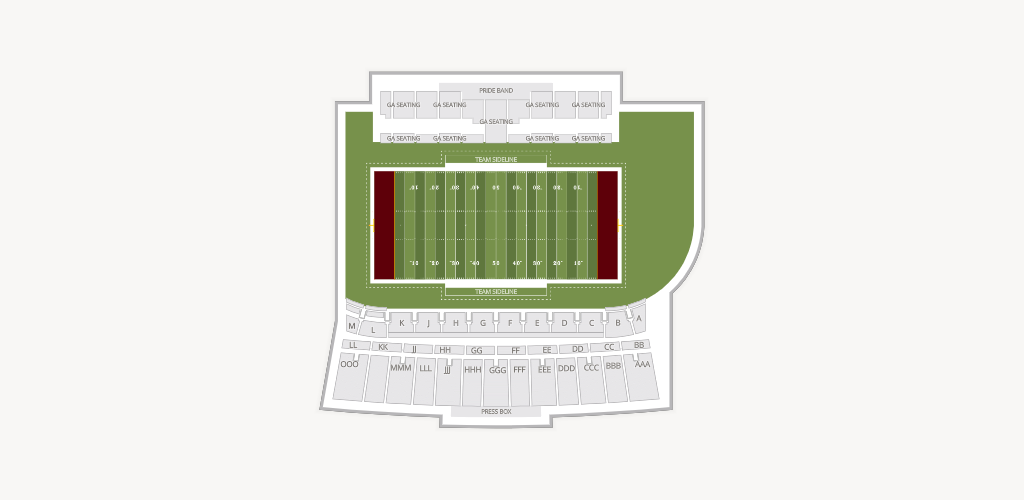 Robert W. Plaster Stadium Seating Chart