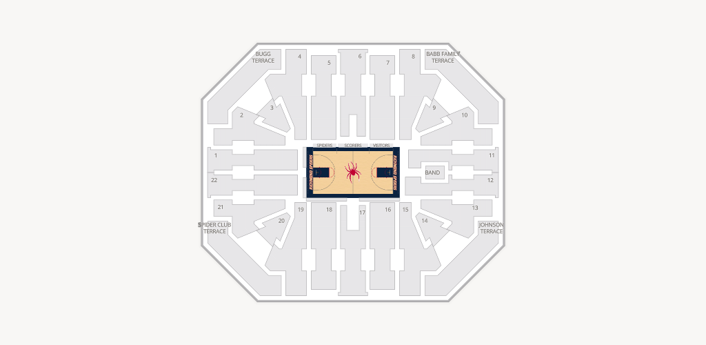 Robins Center Seating Chart