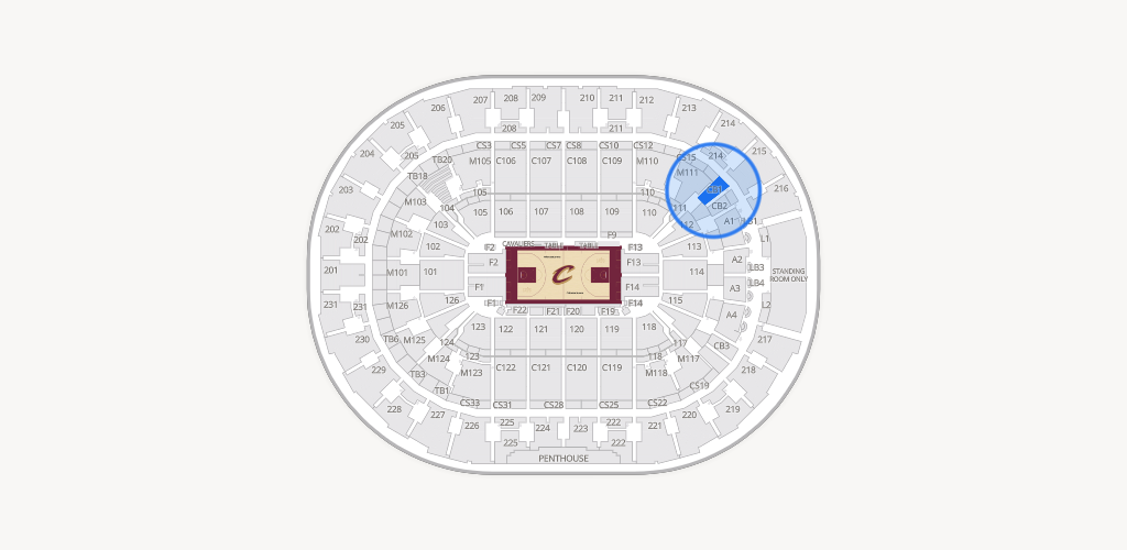 Rocket Arena Seating Chart