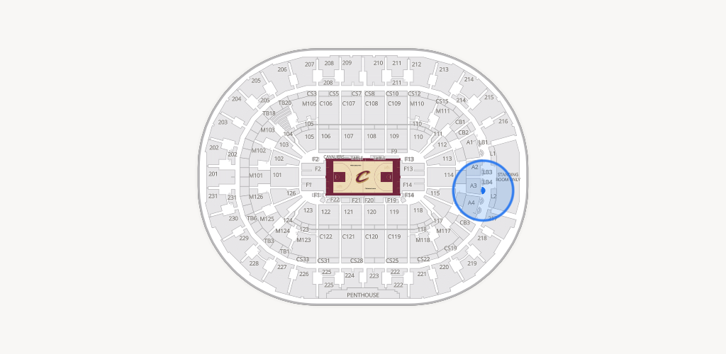 Rocket Arena Seating Chart