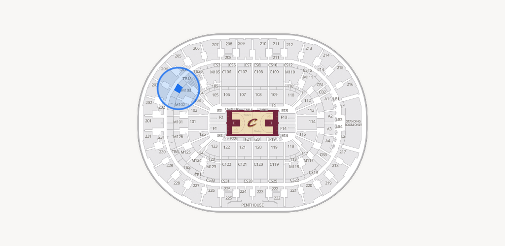 Rocket Arena Seating Chart