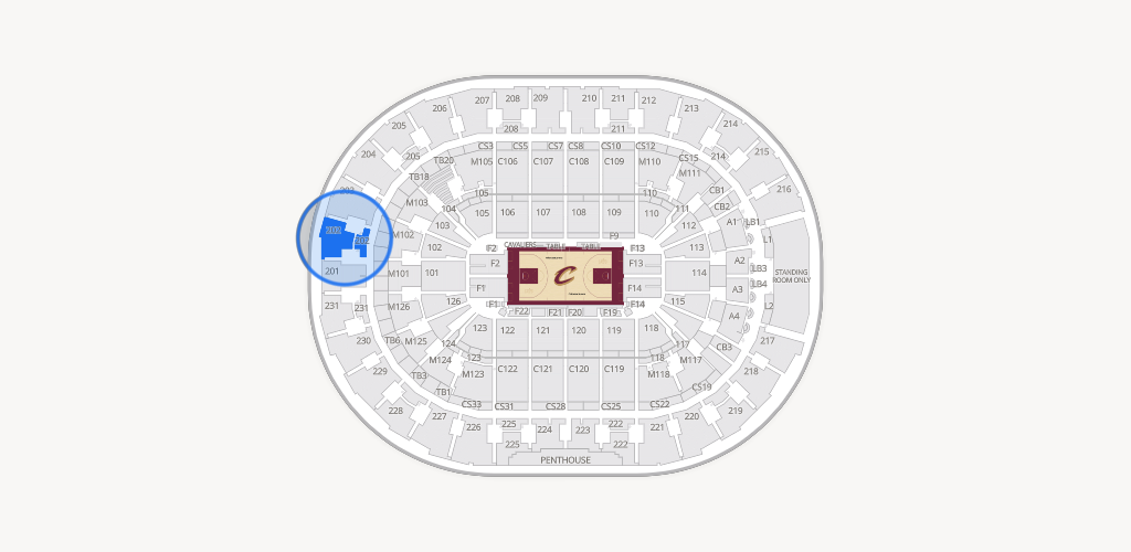 Rocket Arena Seating Chart