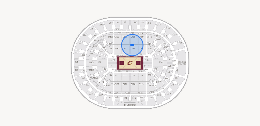 Rocket Arena Seating Chart