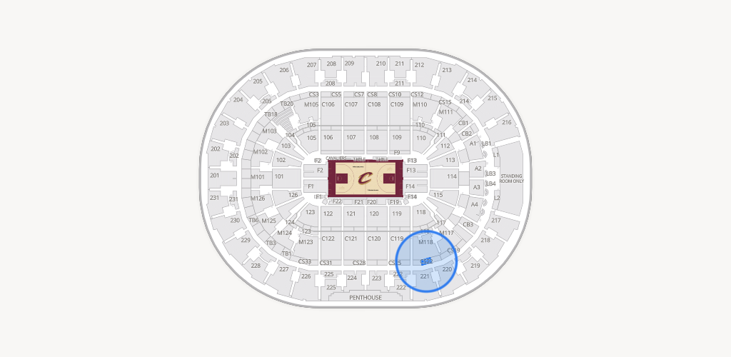 Rocket Arena Seating Chart