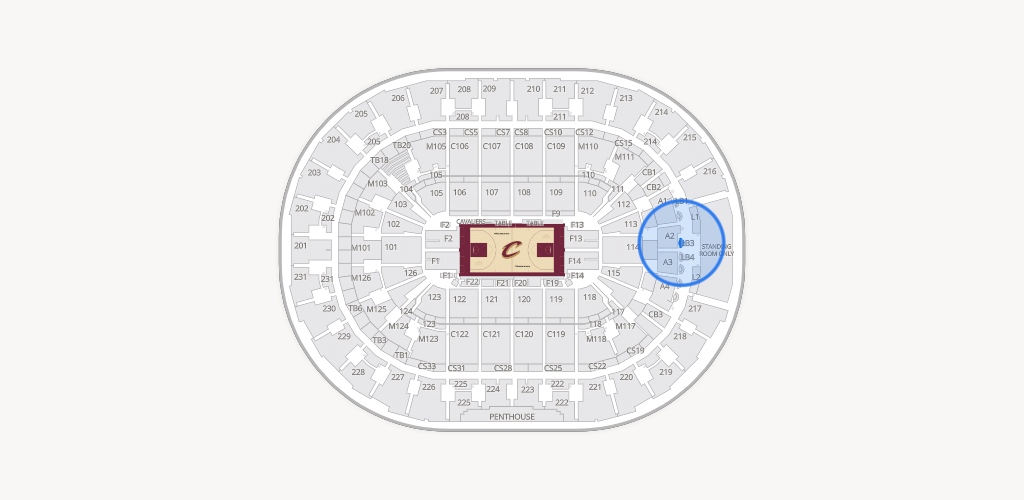 Rocket Arena Seating Chart