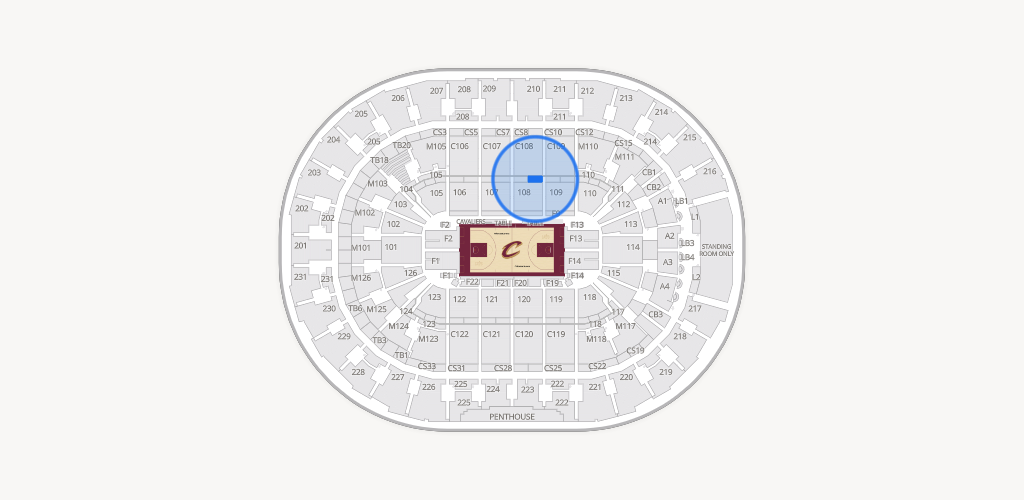 Rocket Arena Seating Chart