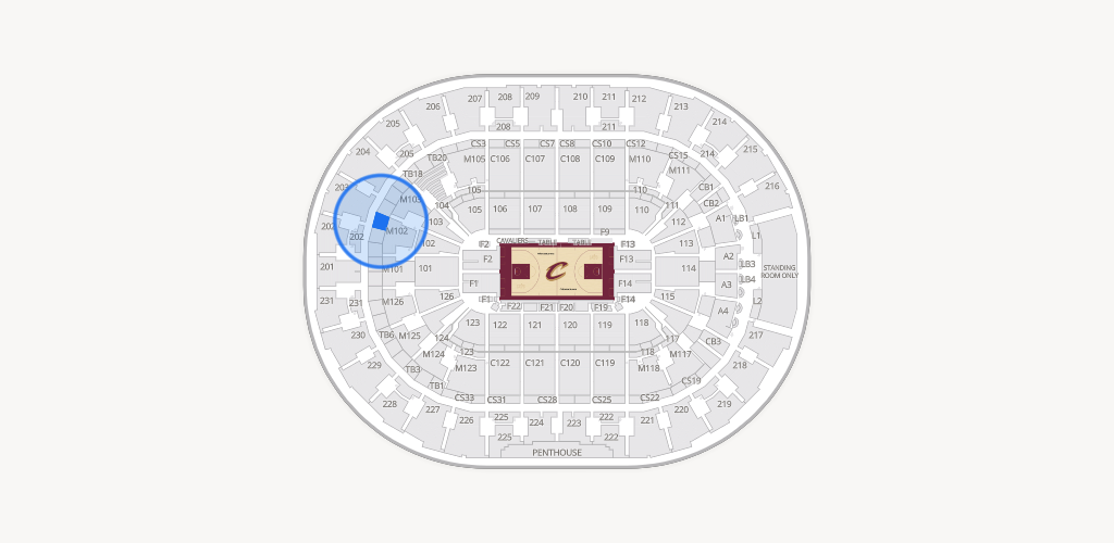Rocket Arena Seating Chart
