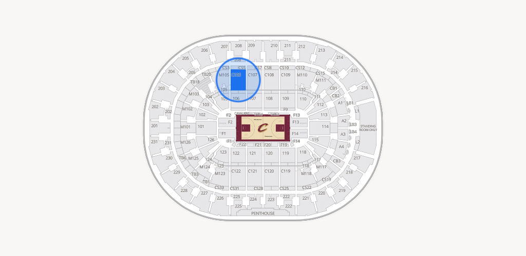 Rocket Arena Seating Chart