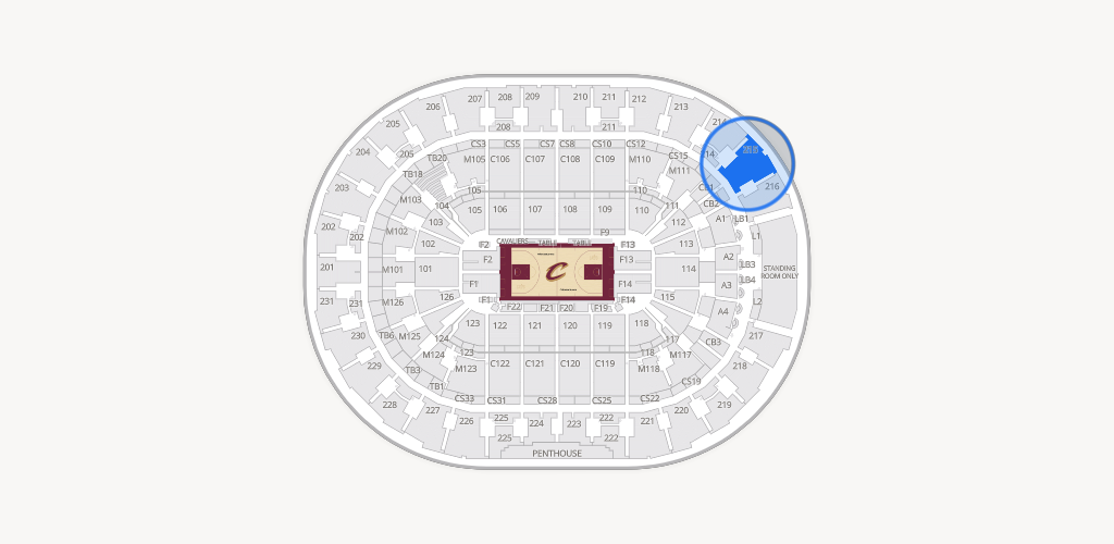 Rocket Arena Seating Chart