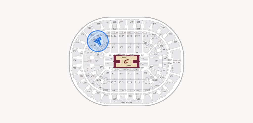 Rocket Arena Seating Chart