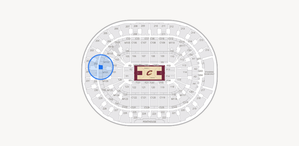 Rocket Arena Seating Chart