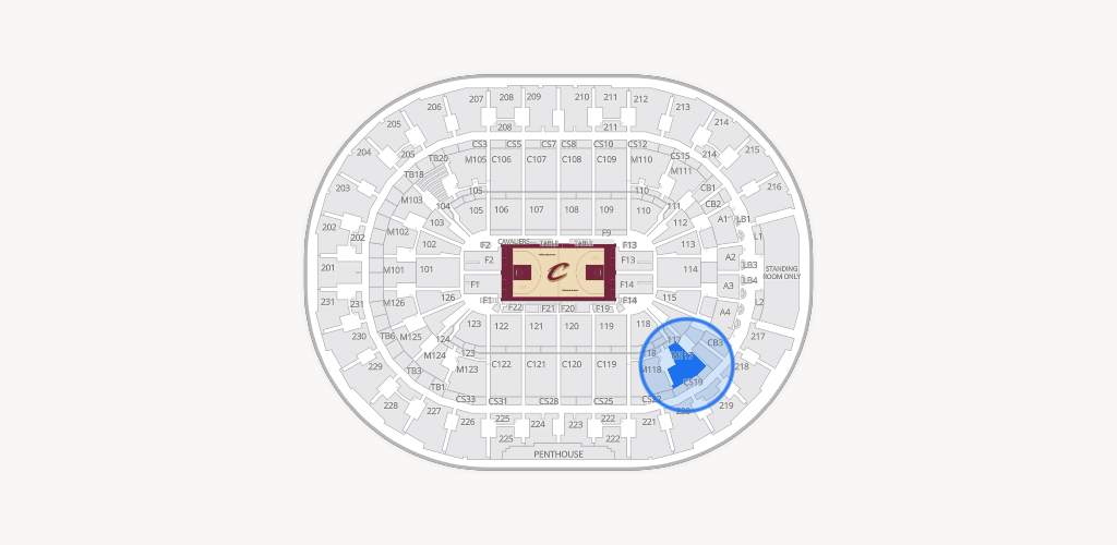 Rocket Arena Seating Chart