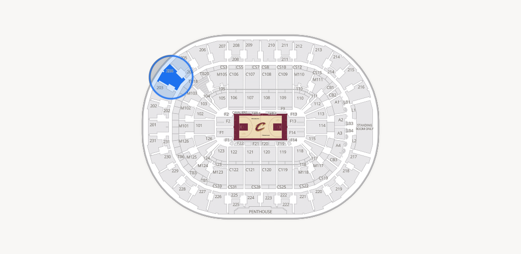 Rocket Arena Seating Chart
