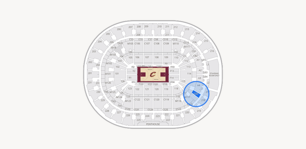 Rocket Arena Seating Chart