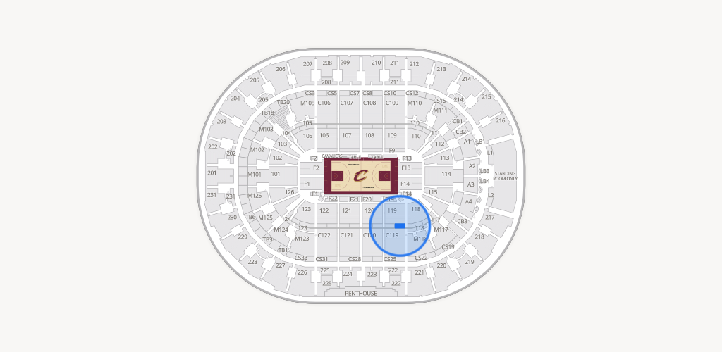 Rocket Arena Seating Chart