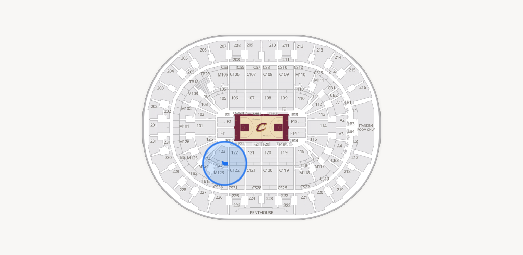 Rocket Arena Seating Chart