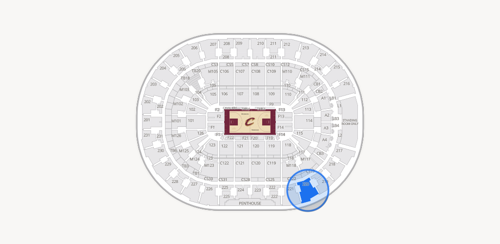 Rocket Arena Seating Chart