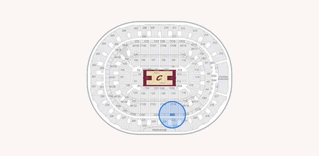 Rocket Arena Seating Chart