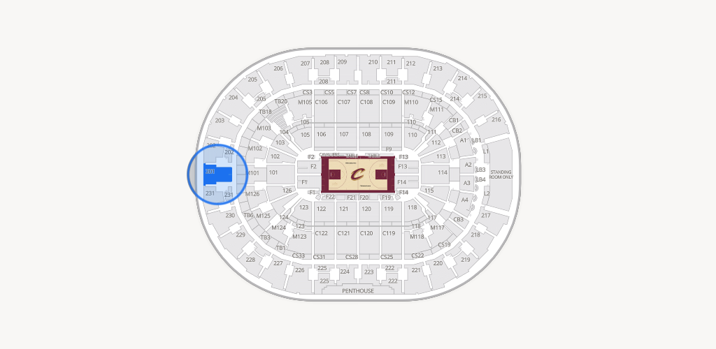 Rocket Arena Seating Chart