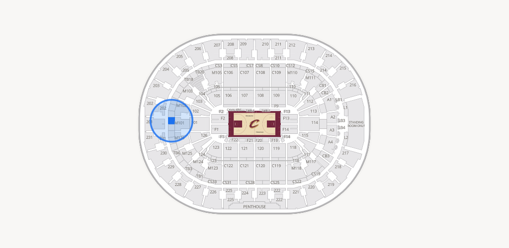 Rocket Arena Seating Chart