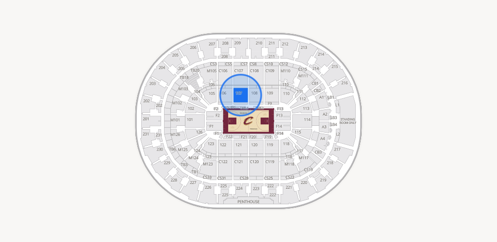 Rocket Arena Seating Chart