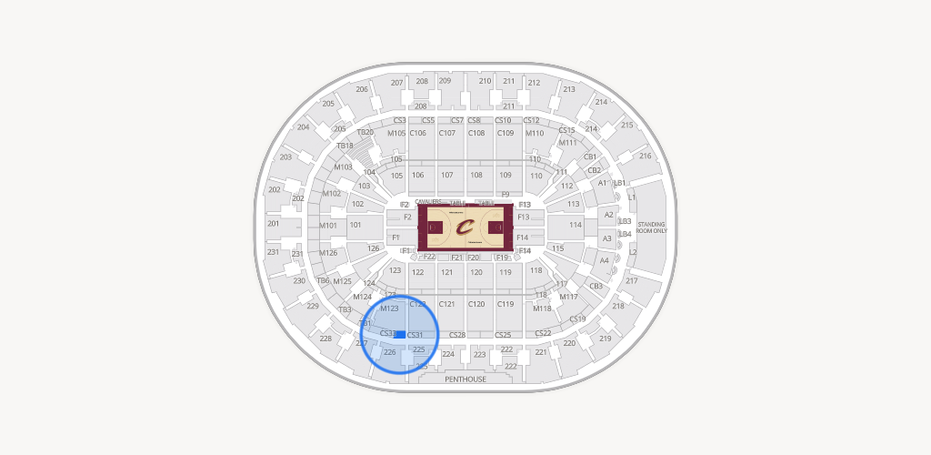 Rocket Arena Seating Chart