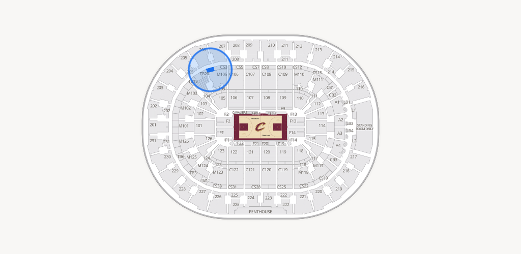 Rocket Arena Seating Chart