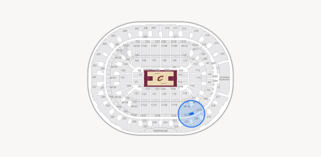 Rocket Arena Seating Chart