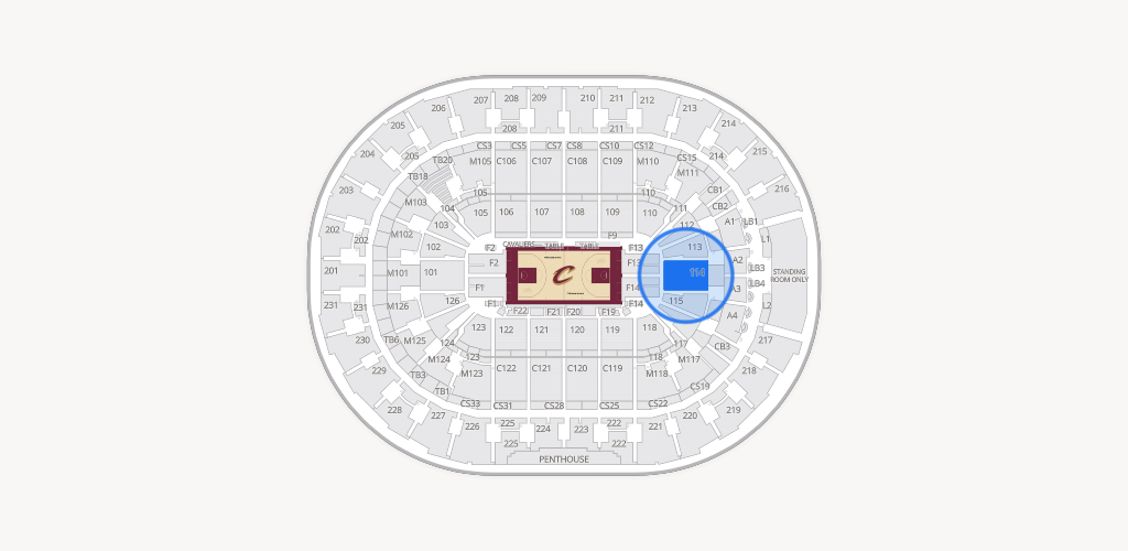 Rocket Arena Seating Chart