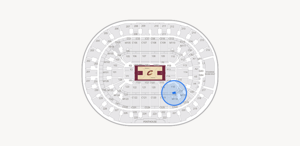 Rocket Arena Seating Chart