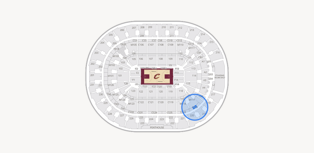 Rocket Arena Seating Chart