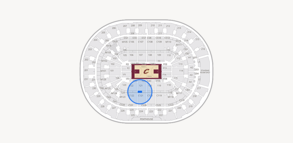 Rocket Arena Seating Chart