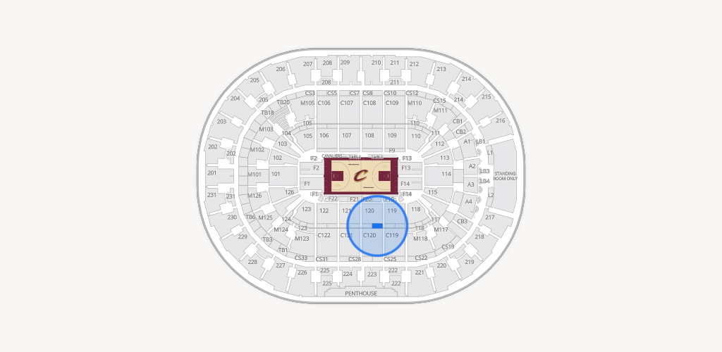Rocket Arena Seating Chart