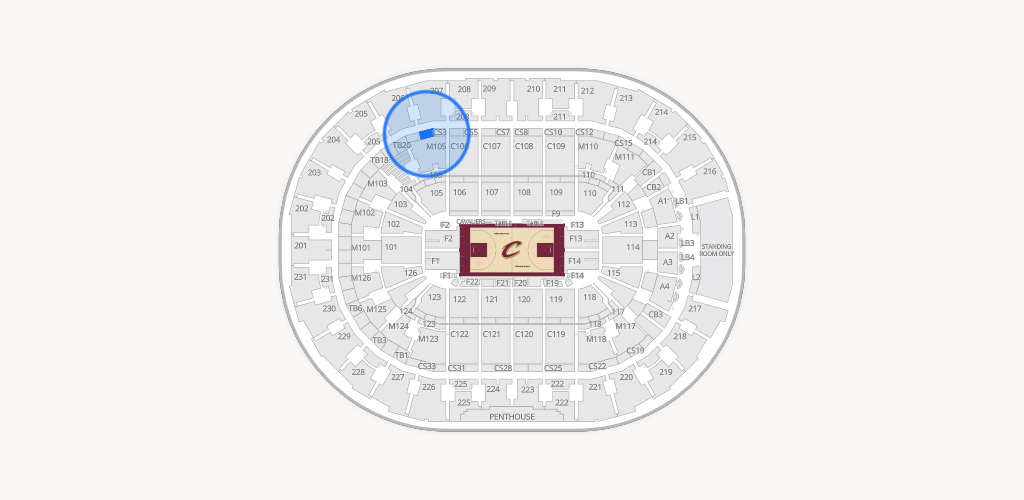 Rocket Arena Seating Chart