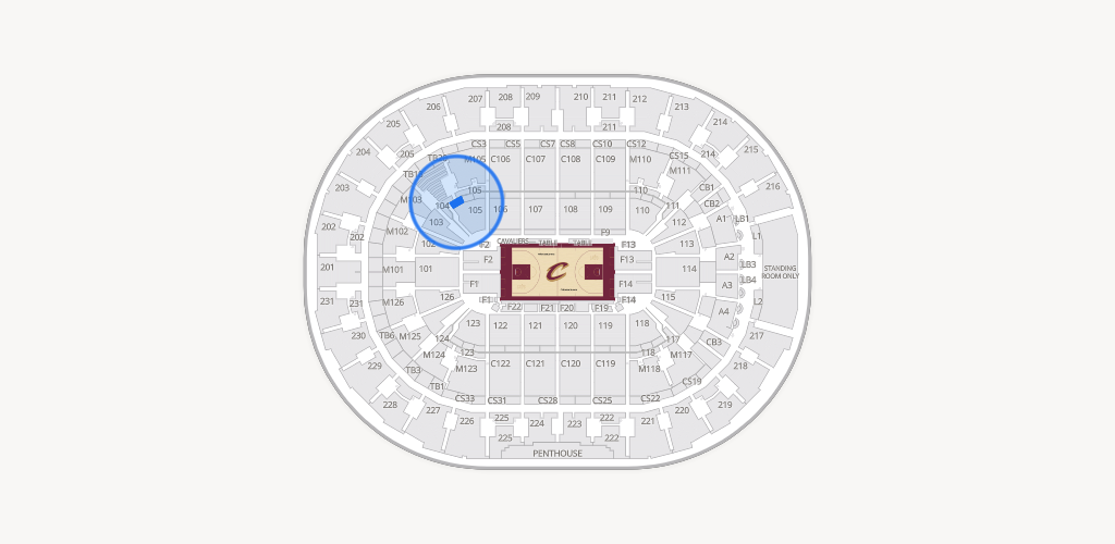 Rocket Arena Seating Chart