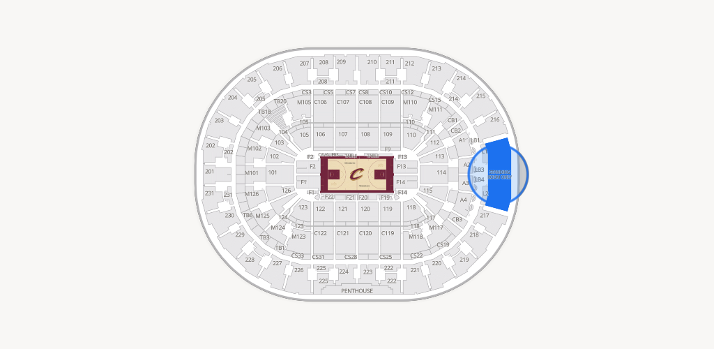 Rocket Arena Seating Chart