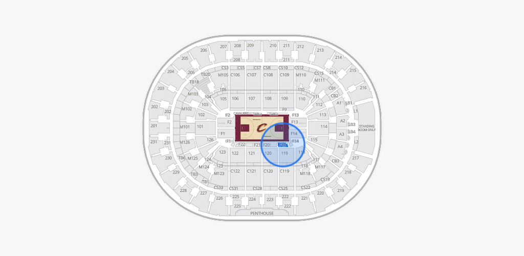 Rocket Arena Seating Chart