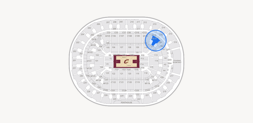 Rocket Arena Seating Chart