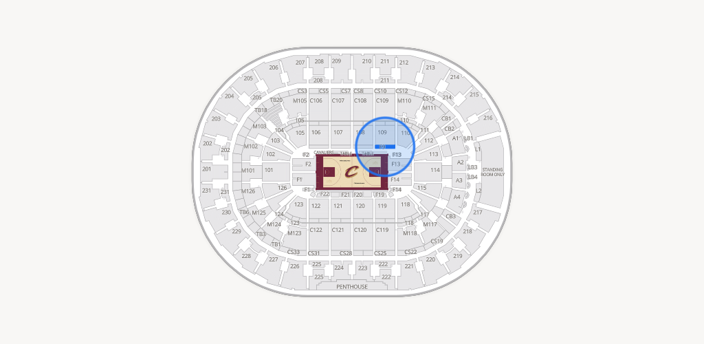 Rocket Arena Seating Chart