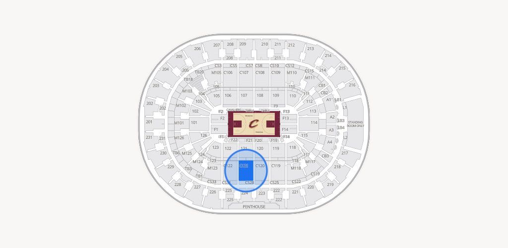 Rocket Arena Seating Chart