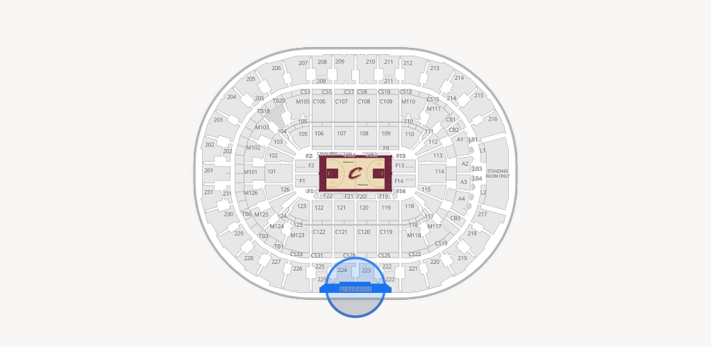 Rocket Arena Seating Chart