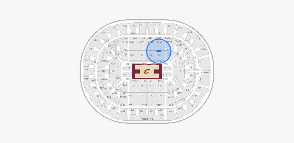 Rocket Arena Seating Chart