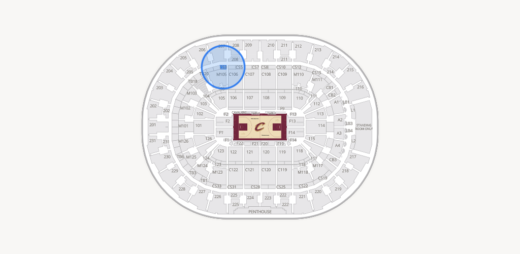 Rocket Arena Seating Chart